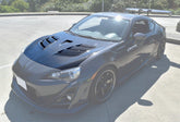 Toyota GT86 86 TRD GT SE Base 2017 2018 2019 2020 & Scion FR-S FRS 2013 2014 2015 2016 & Subaru BRZ TS Limited Premium 2013 2014 2015 2016 2017 2018 2019 2020 with Aftermarket Parts - VRS Style Hood without water blocking plate & Hood with water blocking plate Carbon Fiber / FRP from EPR USA